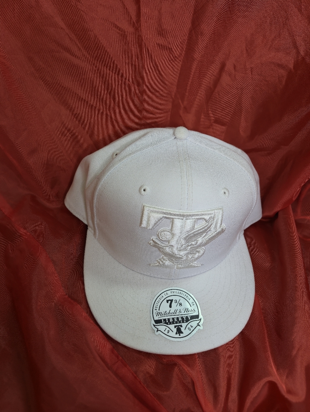 Mitchell & Ness Toronto Blue Jays MLB Fitted 7 3/8 Liberty Fit Hat Cap White